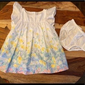 Janie & Jack Flutter Sleeve Dress